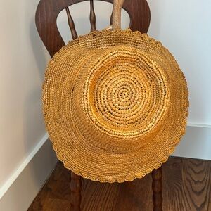 Wyeth by Todd Magill Handwoven Straw Sun Hat in Golden Beige
